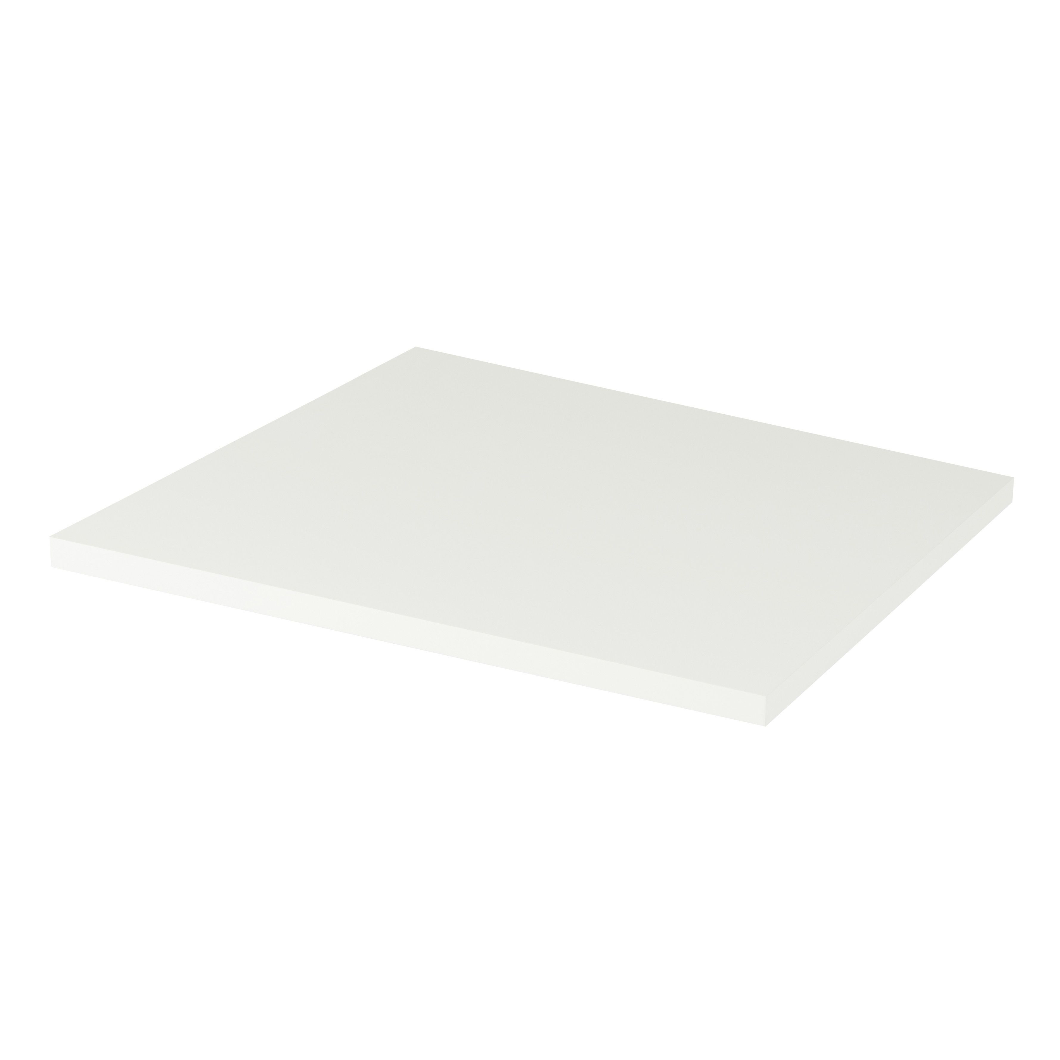 GoodHome Perma Satin White Square Edge Mdf Bathroom Worktop 2.8Cm X 60.5Cm Price Comparisons | Compare The Build