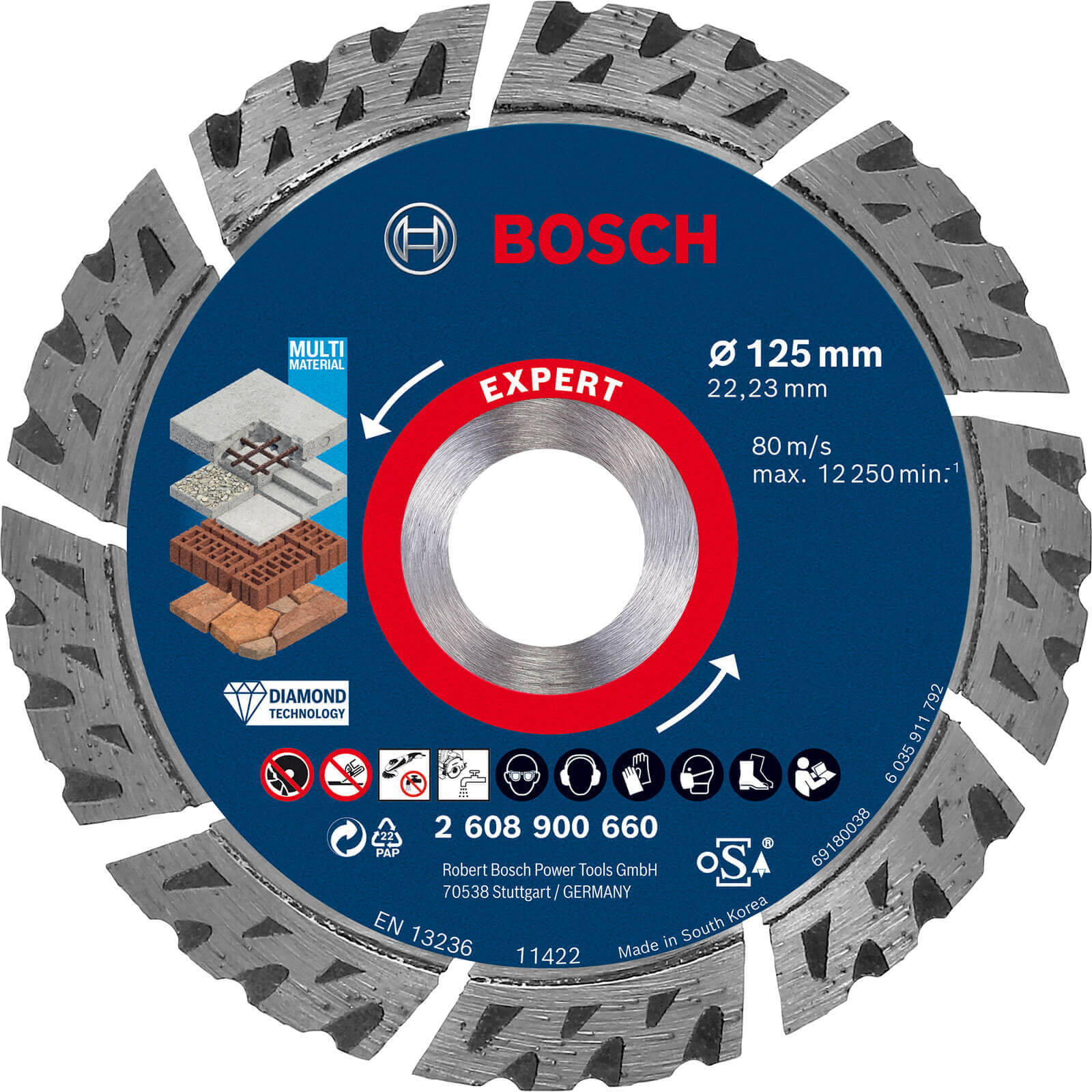 Bosch Expert Multi Material Diamond Cutting Disc 125mm 2.2mm 22mm | Compare The Build