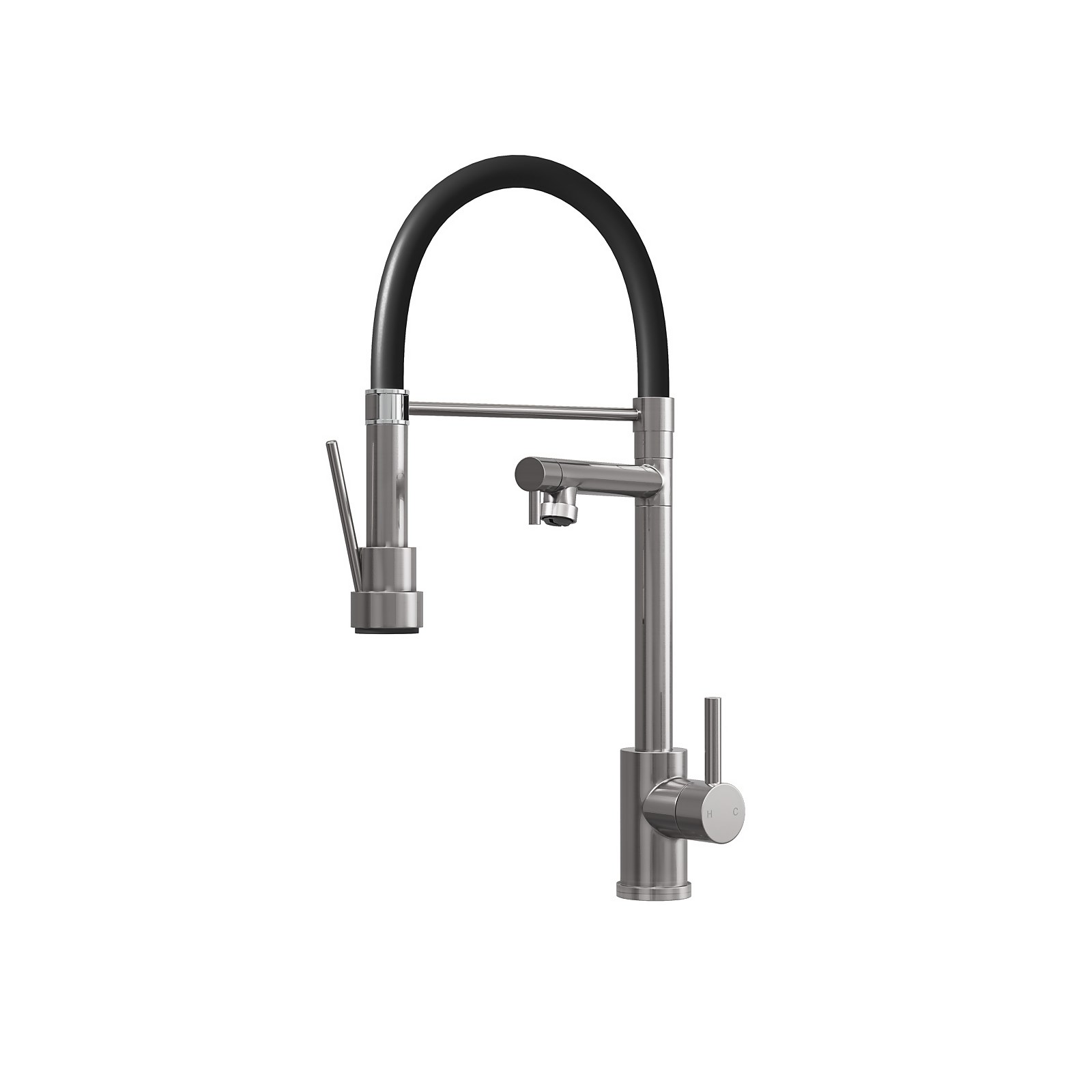 Goda Pull and Spray Tap - Brushed Steel Price Comparisons | Compare The Build