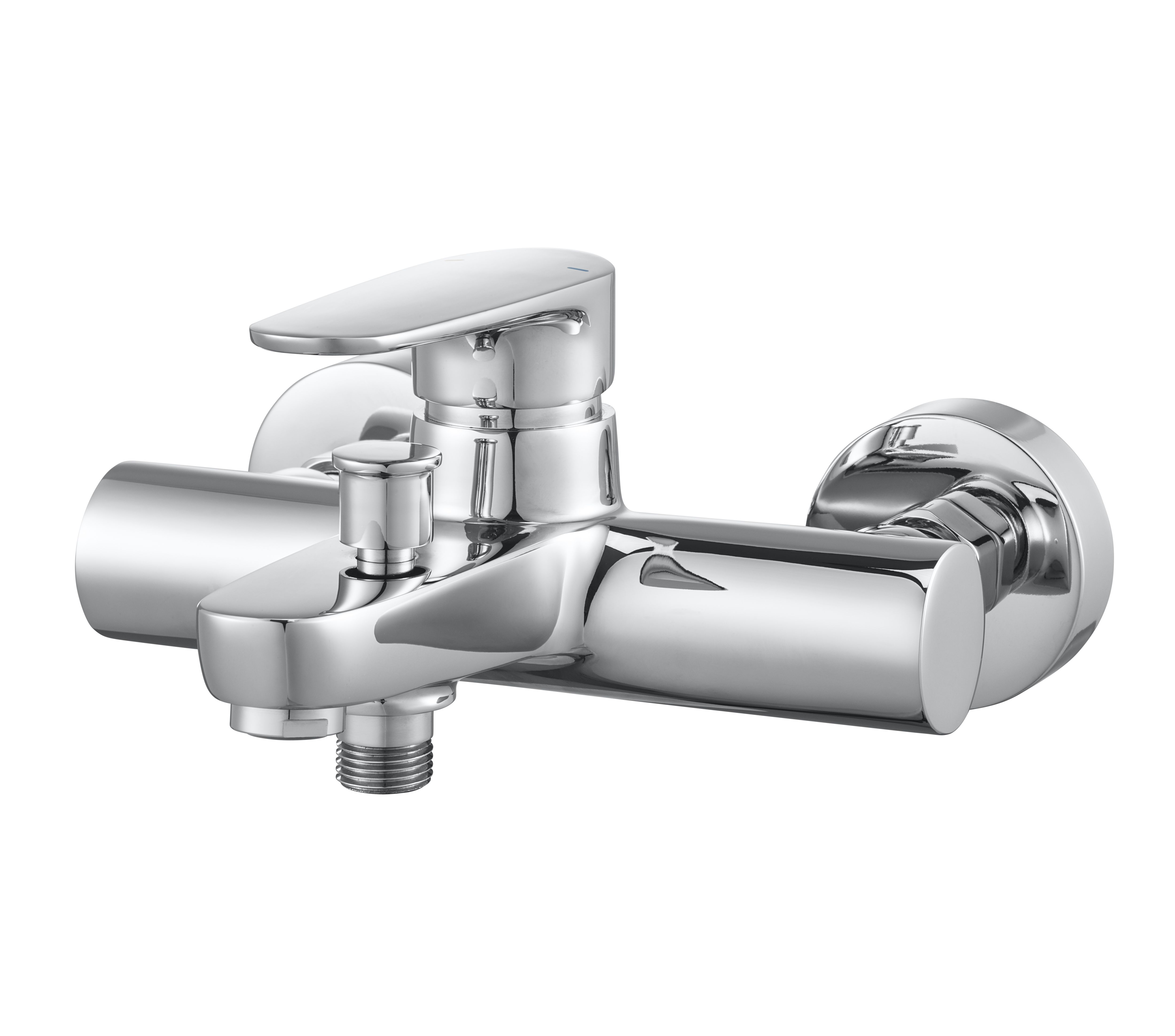 GoodHome Cavally Chrome Effect Wall Mono Mixer Tap Price Comparisons | Compare The Build