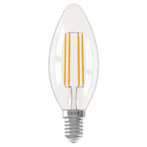 Calex Smart Clear Filament E14 4.9W Dimmable Candle Light Bulb Price Comparisons | Compare The Build