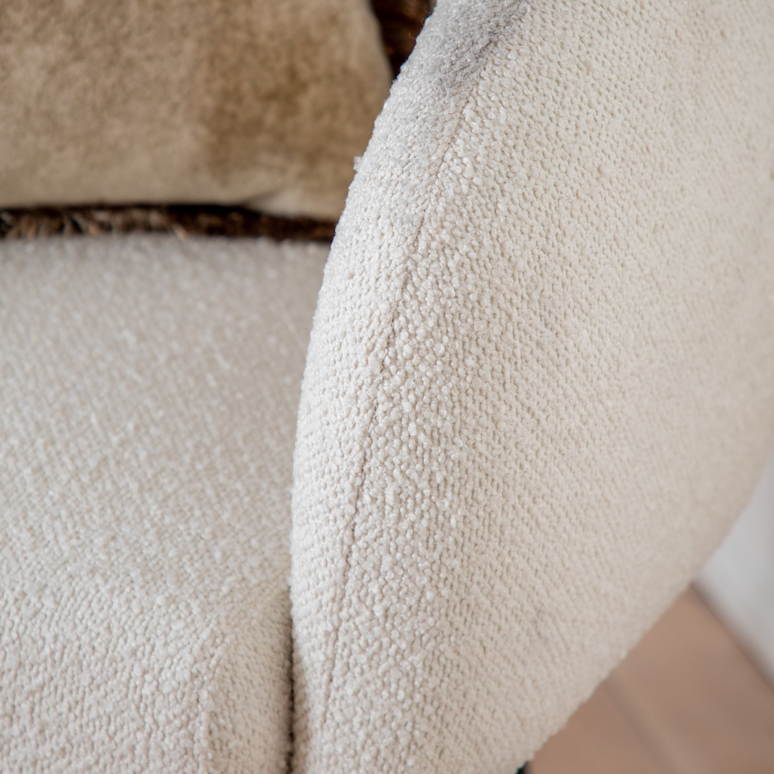 Blaine Boucle Tub Chair White Price Comparisons | Compare The Build