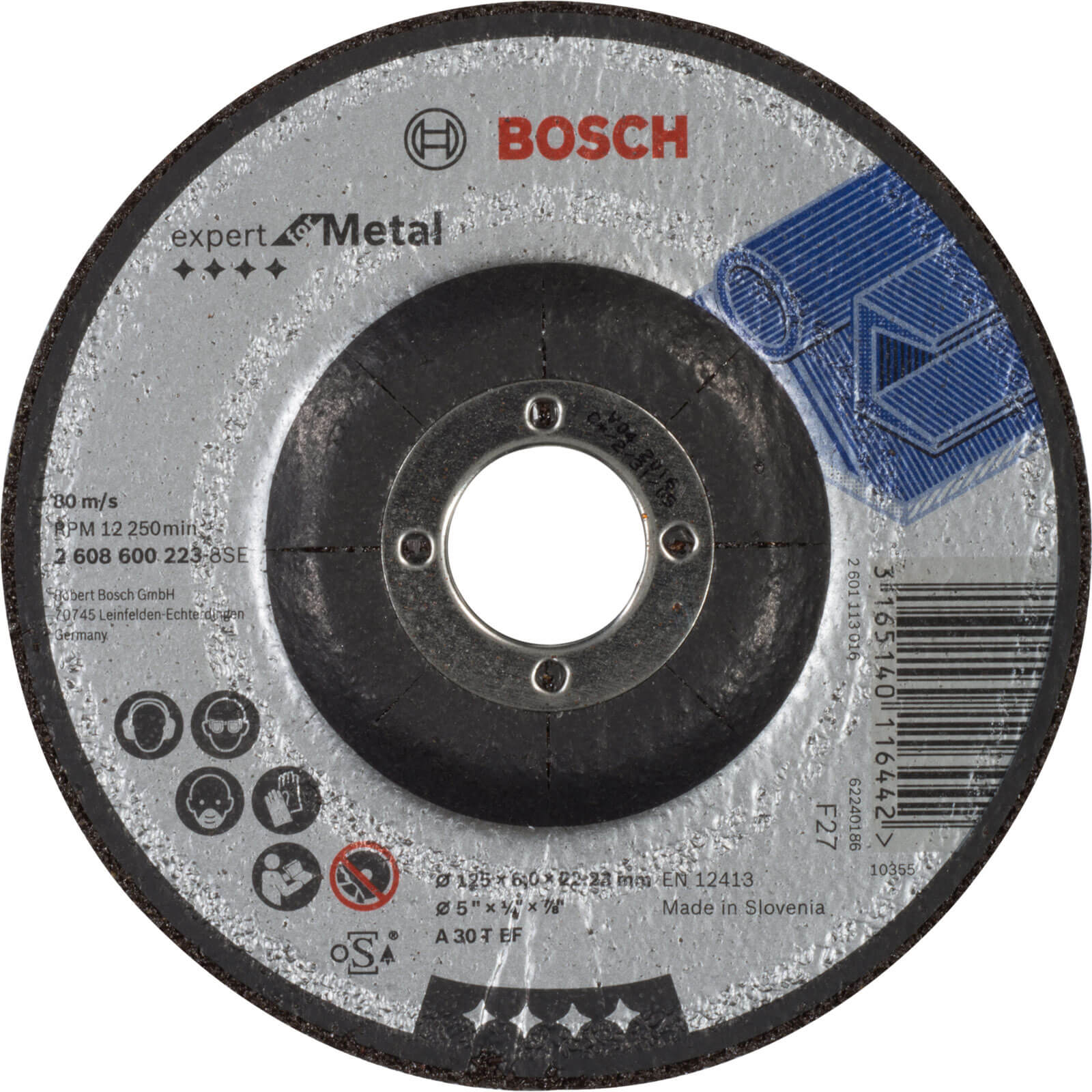 Bosch A30T BF Drepressed Centre Metal Grinding Disc 125mm | Compare The Build