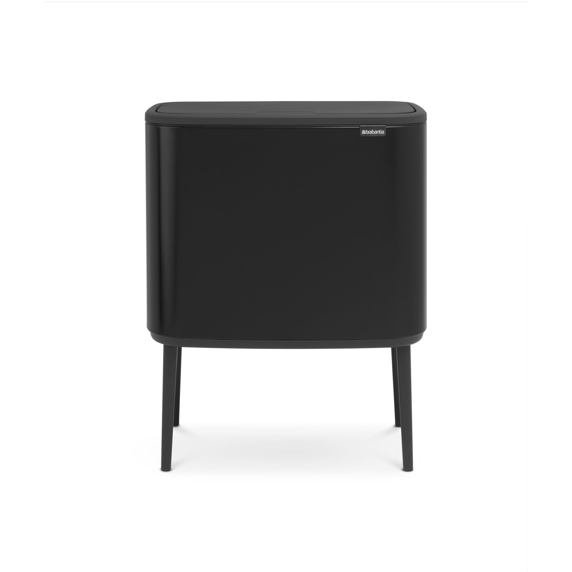 Brabantia Bo Touch Bins Matt Black Metal & Plastic Rectangular Freestanding Kitchen Touch Top Bin, 36L Price Comparisons | Compare The Build