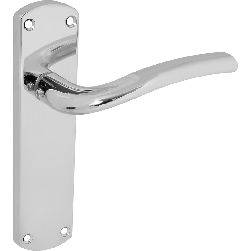 Serozzetta Cuatro Door Handles Latch Polished (Pair) in Chrome Price Comparisons | Compare The Build