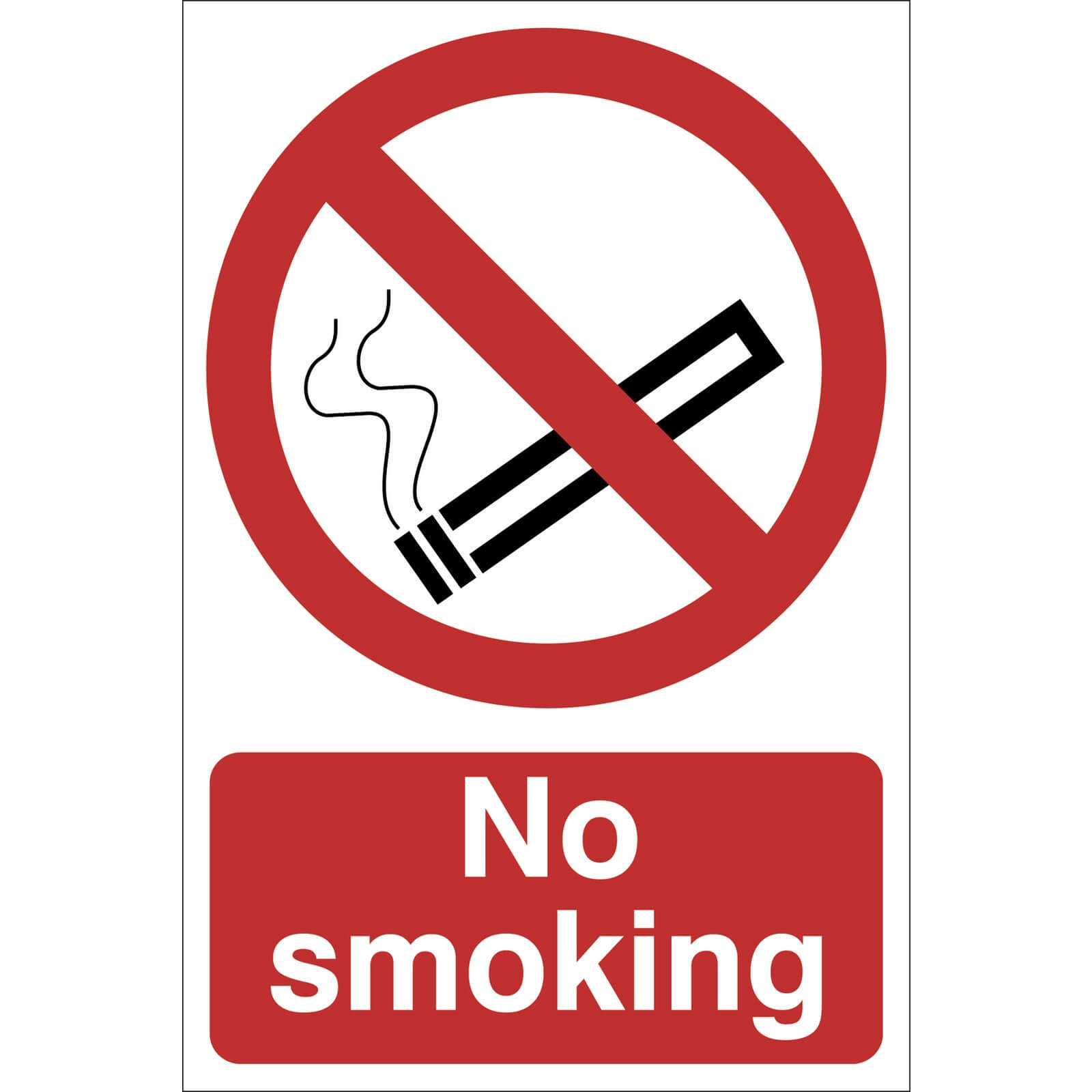 Draper No Smoking Sign 400mm 600mm Standard Price Comparisons | Compare The Build