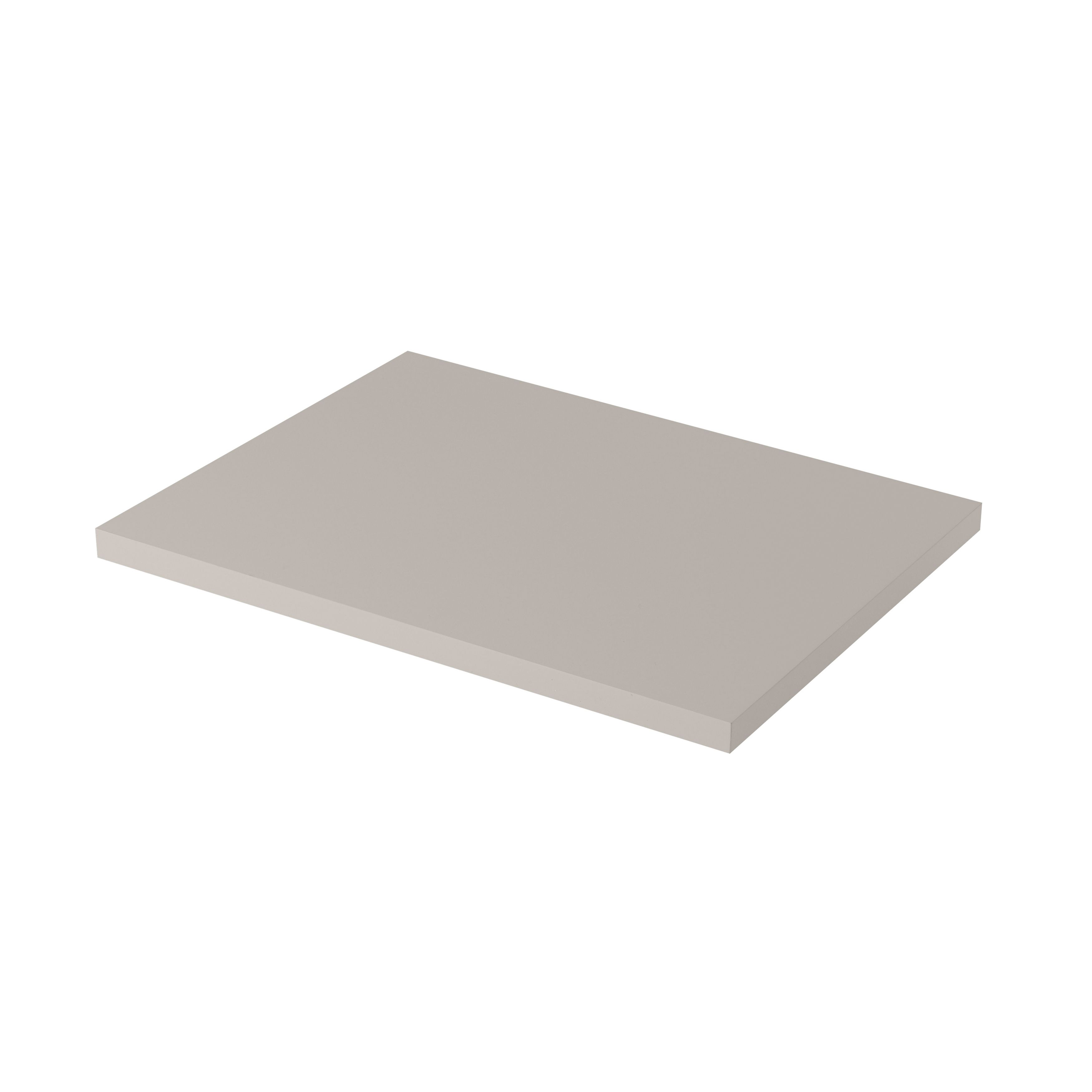 GoodHome Perma Satin Grey Square Edge Mdf Bathroom Worktop 2.8Cm X 60.5Cm Price Comparisons | Compare The Build