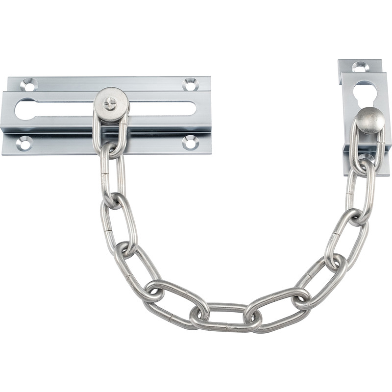 Eclipse Door Chain Satin Chrome in Silver Price Comparisons | Compare The Build