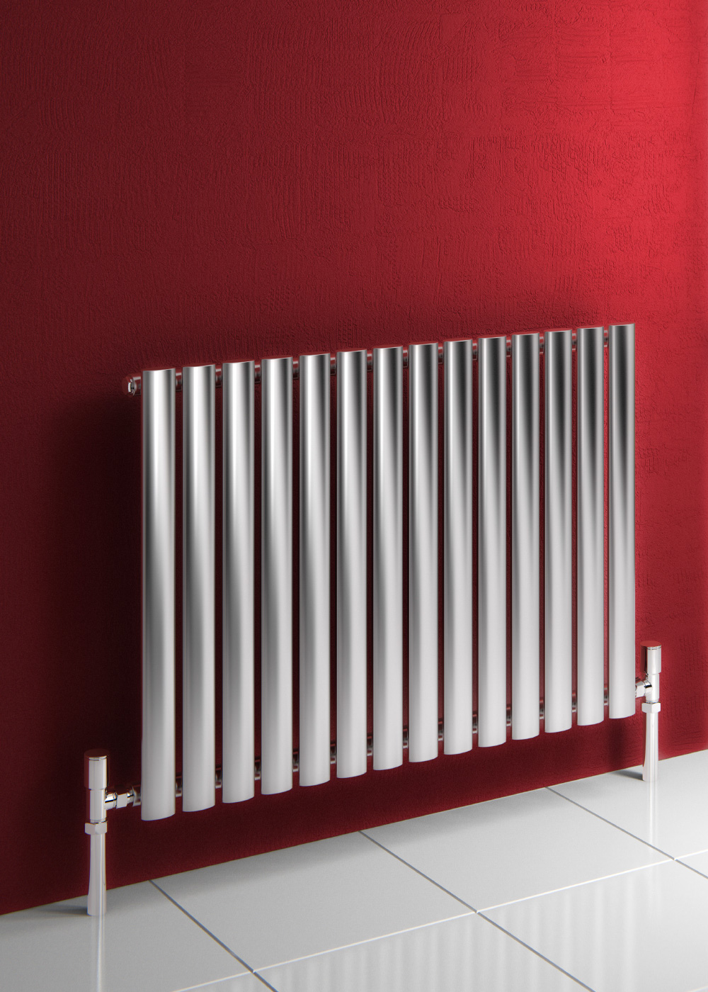 Reina Nerox Horizontal Designer Radiator, Satin, 600mm x 1180mm Price Comparisons | Compare The Build