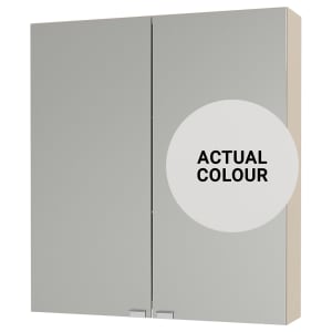 Duarti By Calypso Cascade 600mm Slimline Mirrored 2 Door Wall Hung Unit - Mirror Grey | Compare The Build