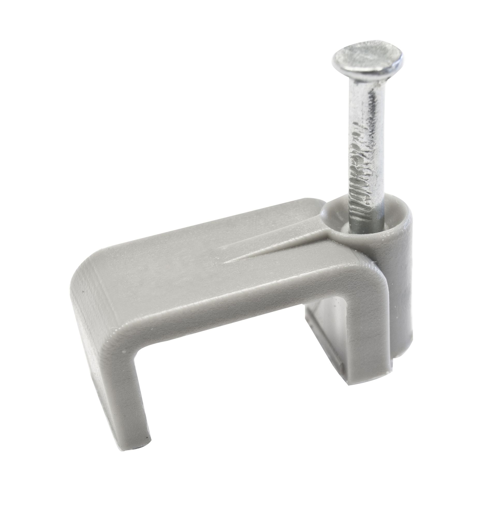 Grey Round 1.5mm Cable Clip Pack Of 100 Price Comparisons | Compare The Build