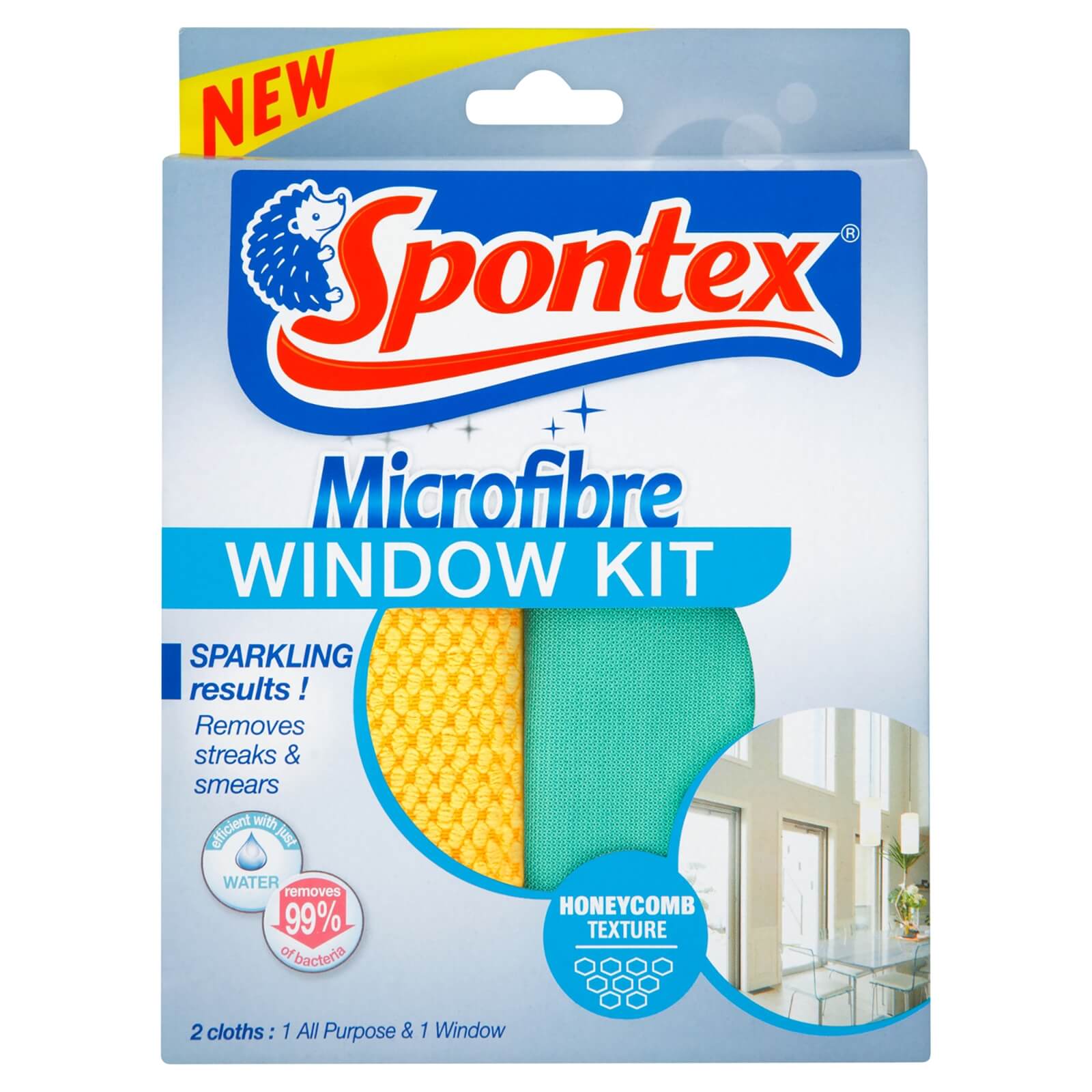 Spontex Microfibre Window Kit 2 Pack Price Comparisons | Compare The Build