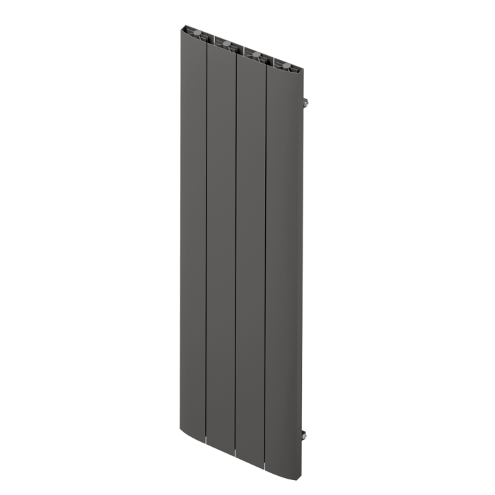 Apollo Malpensa Aluminium Vertical Radiator, Anthracite Curve, 1800mm x 476mm | Compare The Build