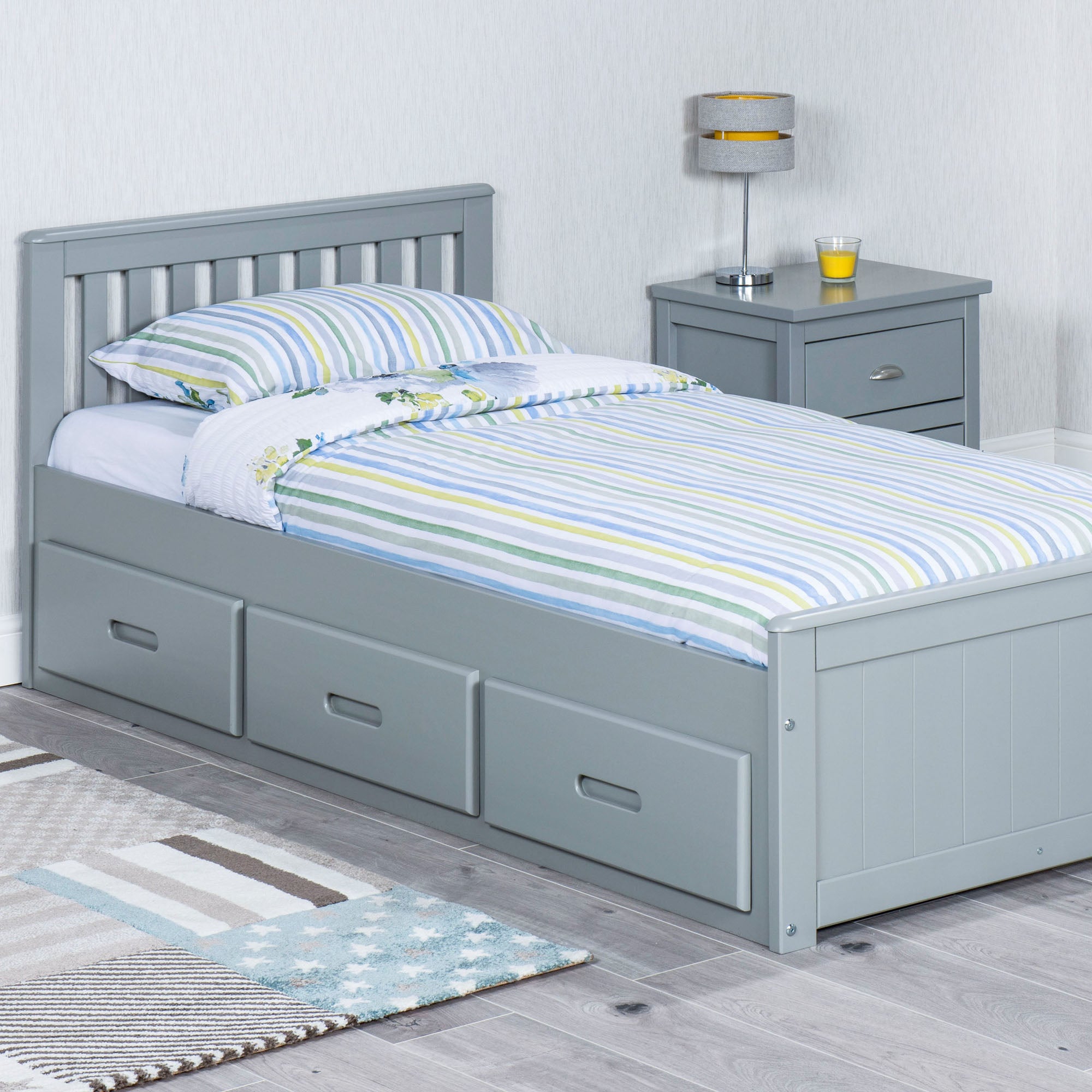 Mission Grey Storage Bed Grey Price Comparisons | Compare The Build