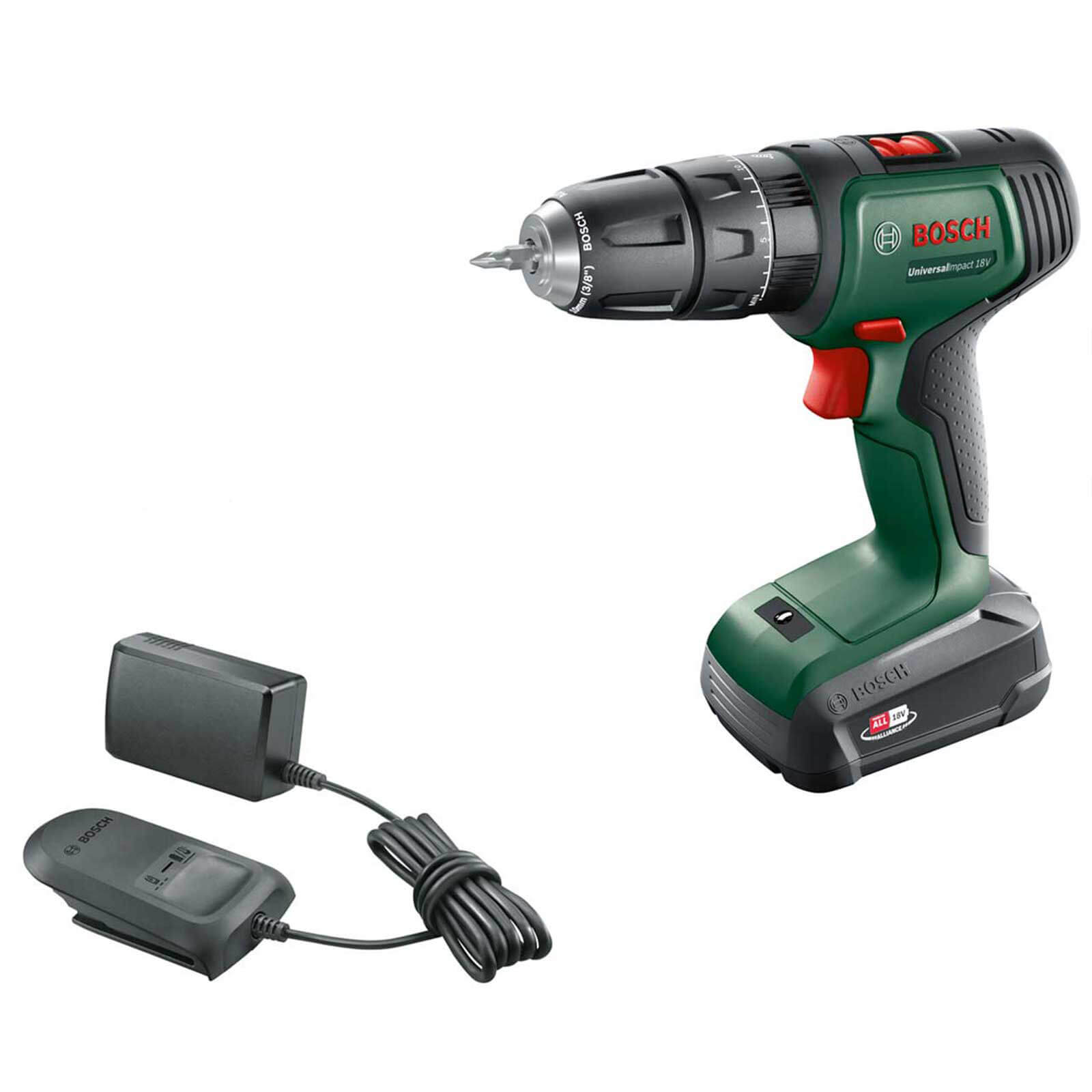 Bosch UNIVERSALIMPACT 18v Cordless Combi Drill 1 x 2.5ah Li-ion Charger No Case | Compare The Build