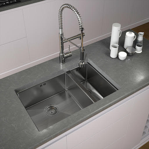 Sauber Stainless Steel Undermount Inset 1.5 bowl Kitchen Sink | Compare The Build