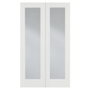 LPD Internal Pair Pattern 20 Primed White Solid Core Door - 1372 x 1981mm Price Comparisons | Compare The Build