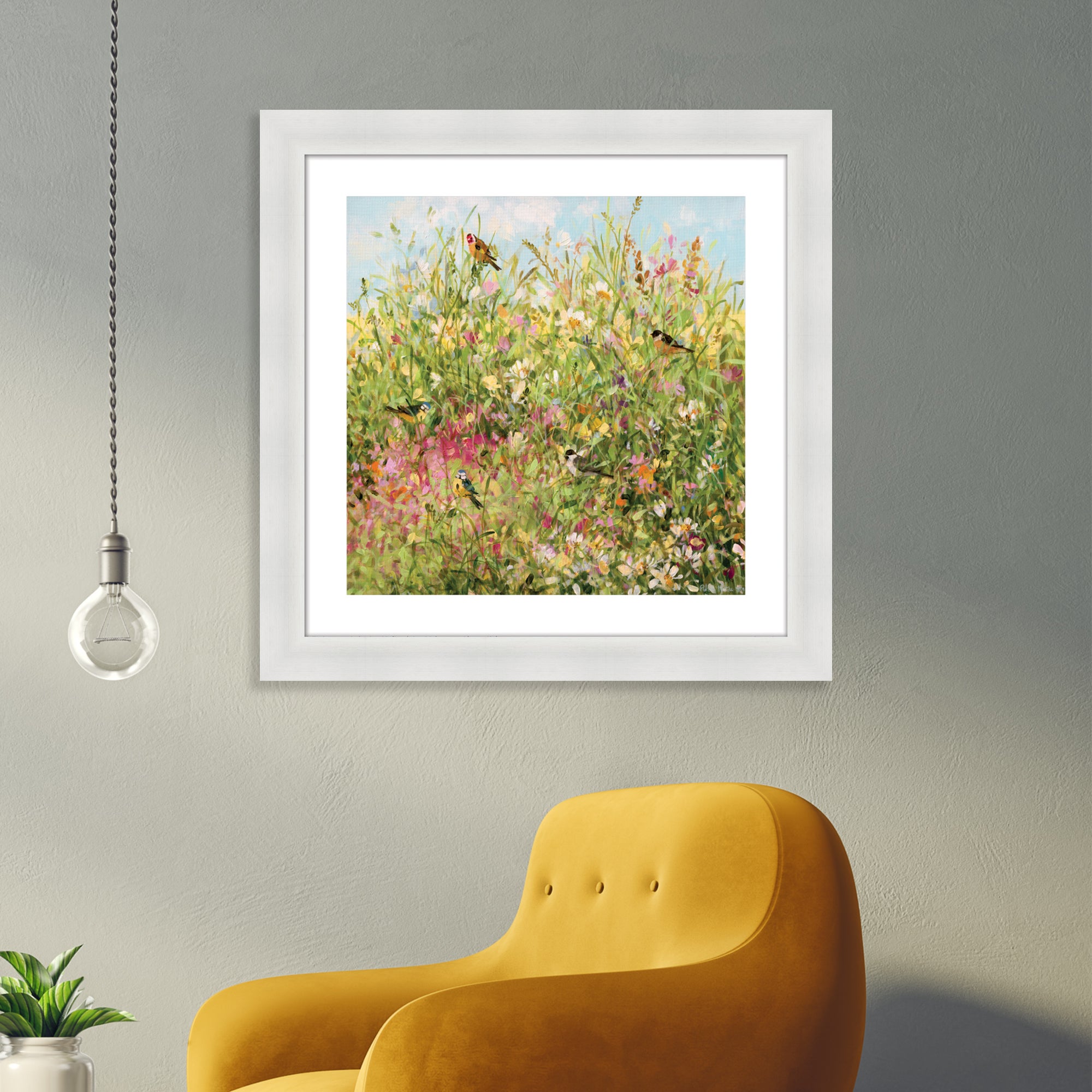 The Art Group Field Border Framed Print Green Price Comparisons | Compare The Build