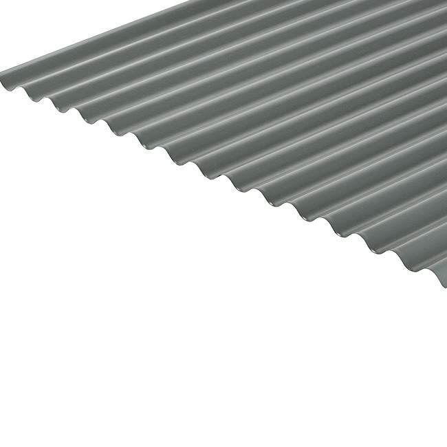 Cladco Corrugated 13/3 Profile 0.7mm PVC Plastisol Coated Roof Sheet - 1830mm - Merlin Grey BS18B25 RCA7MG-1830 Price Comparisons | Compare The Build