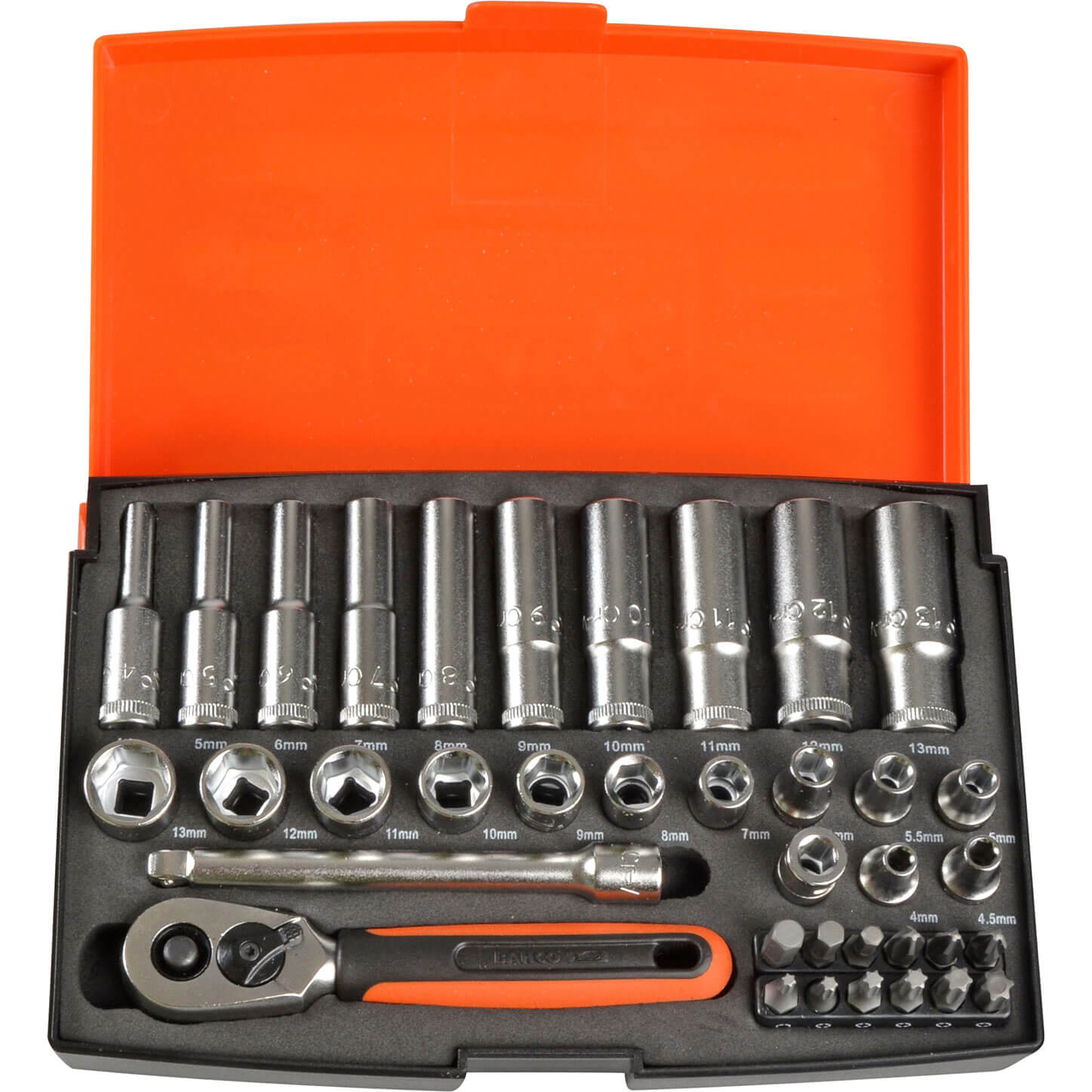 Bahco 37 Piece 1/4" Drive Deep Hex Socket and Bit Set Metric 1/4" Price Comparisons | Compare The Build