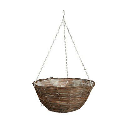 Gardman Natural Rattan Hanging Basket, 40.64Cm Price Comparisons | Compare The Build