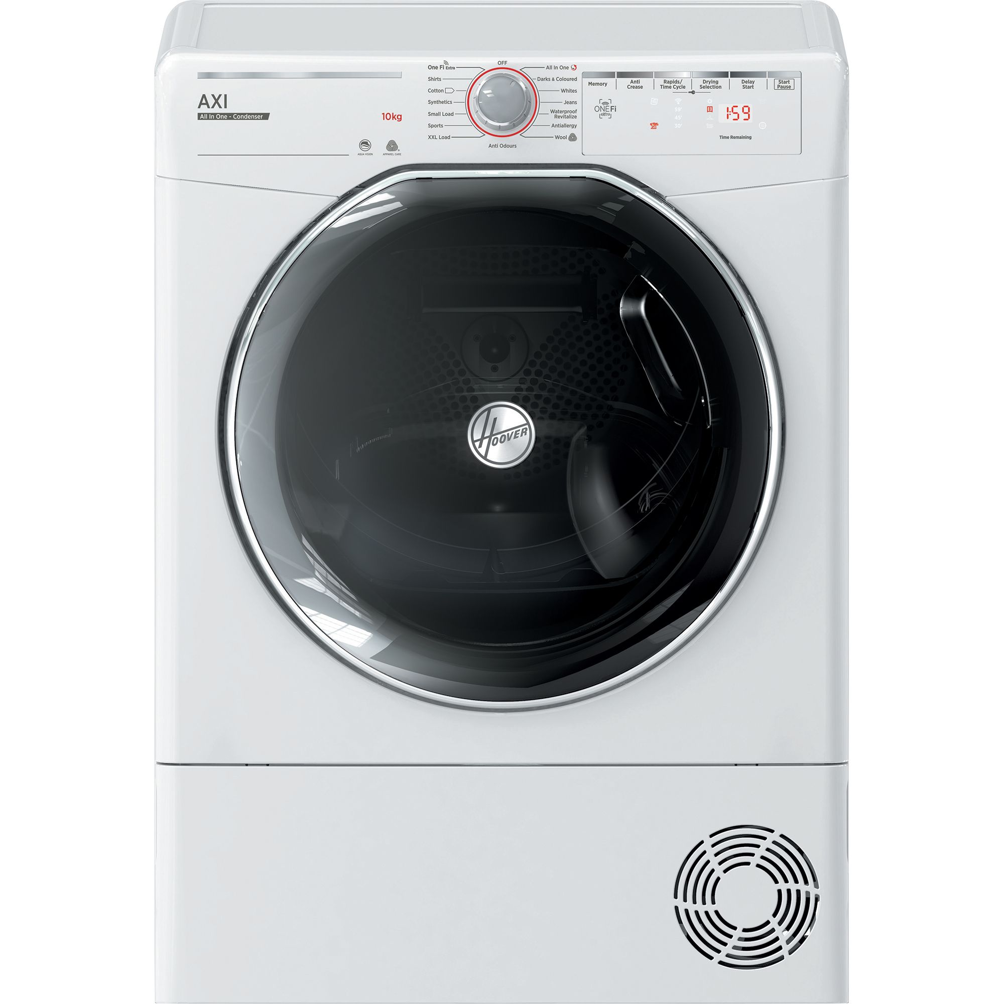 Hoover Atd C10Tkex-80 White Freestanding Condenser Tumble Dryer, 10Kg | Compare The Build