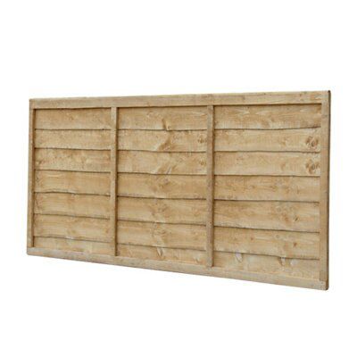 Traditional Lap Pressure Treated Fence Panel (W)1.83M (H)0.91M, Pack Of 3 Price Comparisons | Compare The Build
