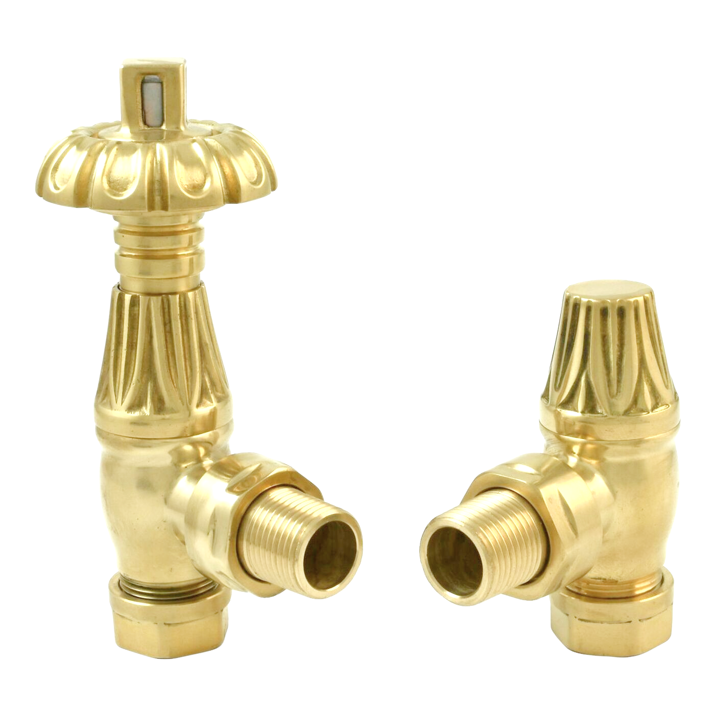 Radvalves UK Thermostatic Valves, Westminster, Polished Brass Angled | Compare The Build