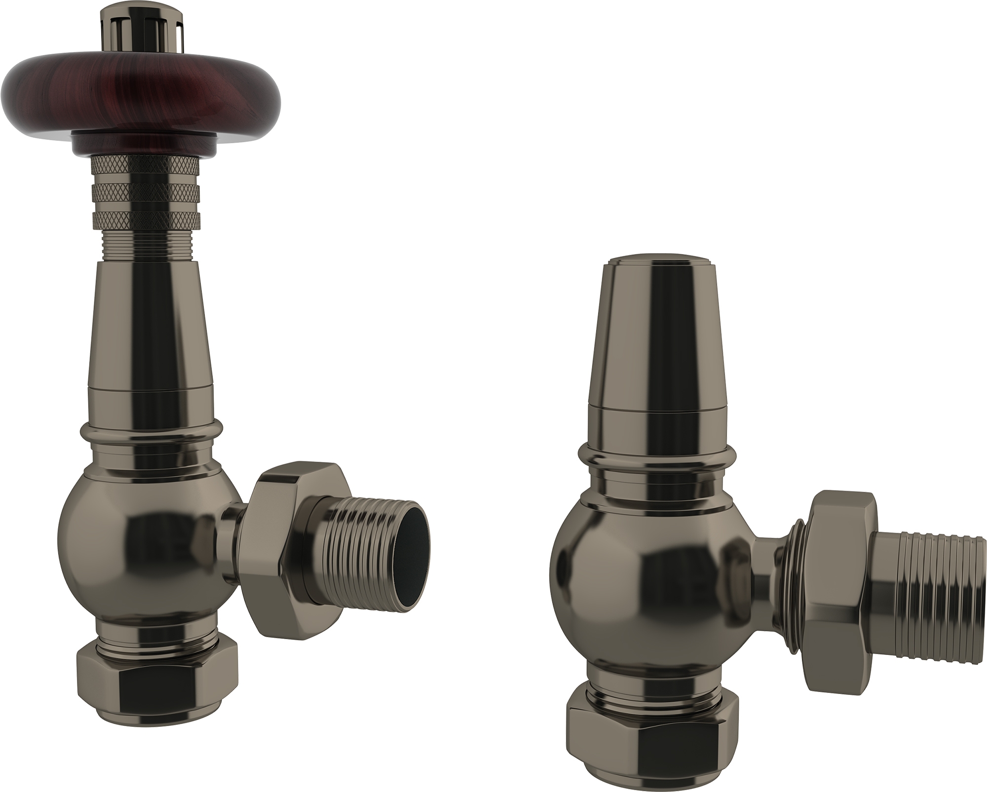 Trade Direct Thermostatic Valves, Heritage, Black Nickel Angled - 8mm Price Comparisons | Compare The Build