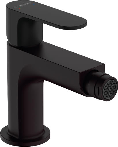 hansgrohe Rebris S Bidet Mixer Tap with Metal Pop-up Waste - Matt Black | Compare The Build