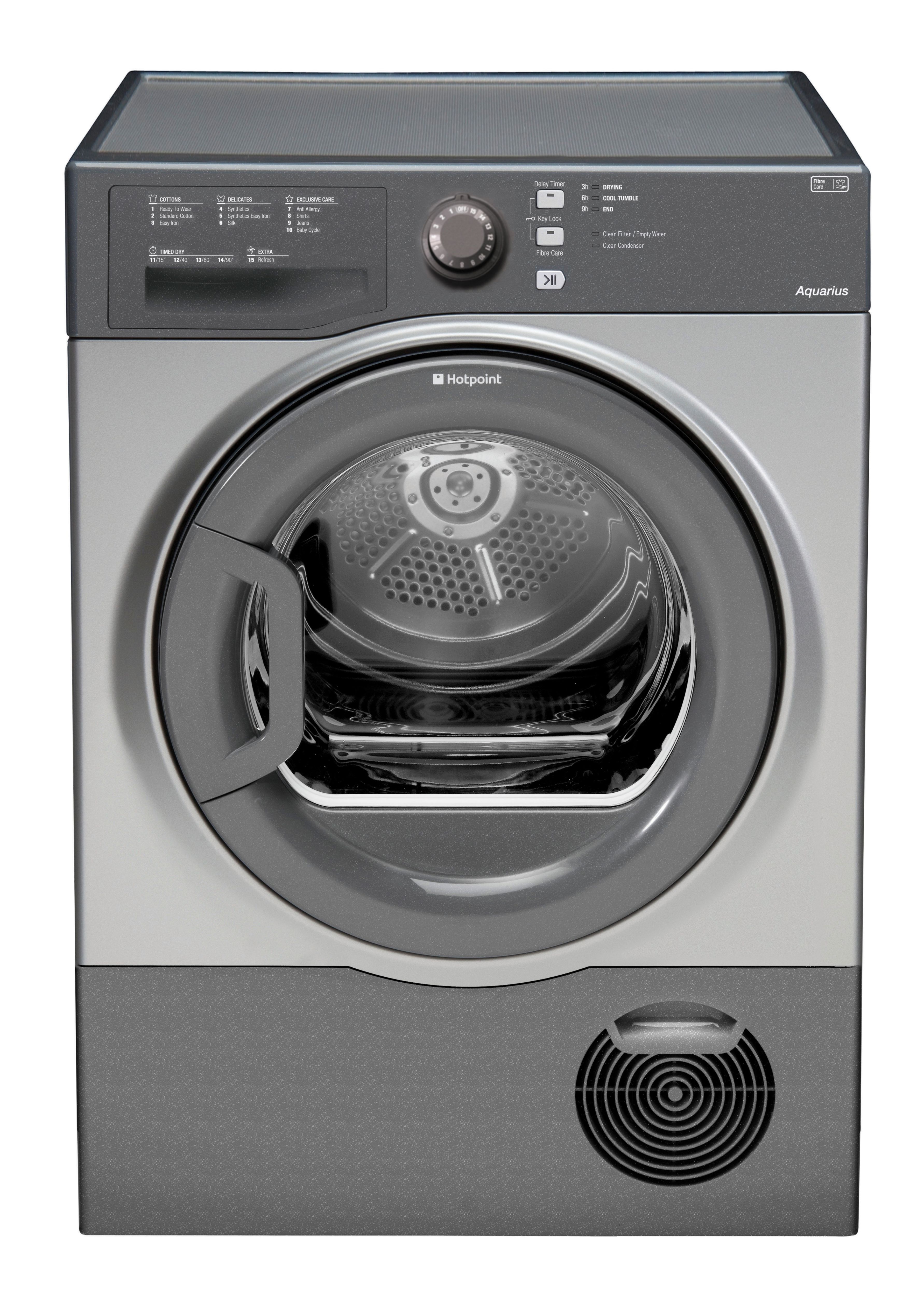 Hotpoint Tcfs73Bgg Graphite Freestanding Condenser Tumble Dryer, 7Kg | Compare The Build