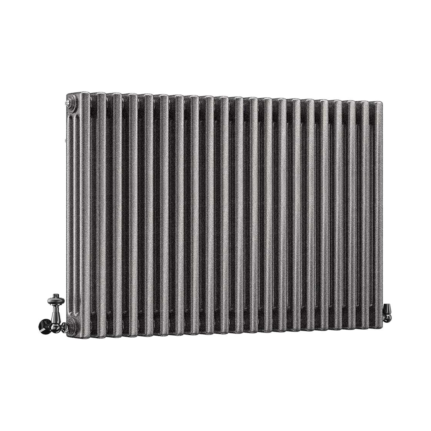 DQ Modus 3 Column Horizontal Radiator, Historic Silver, 750mm x 990mm Price Comparisons | Compare The Build