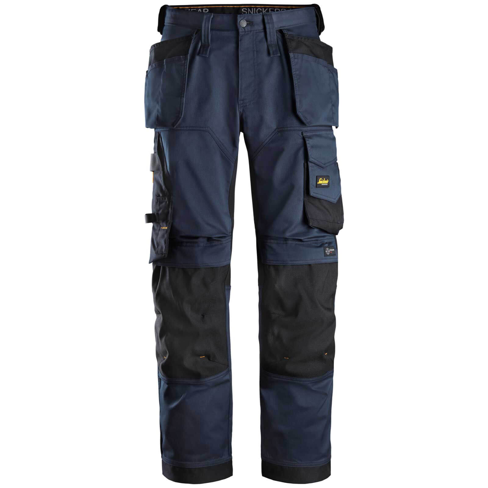 Snickers 6251 Allround Work Stretch Loose Fit Trousers Holster Pockets Navy / Black 44" 32" | Compare The Build