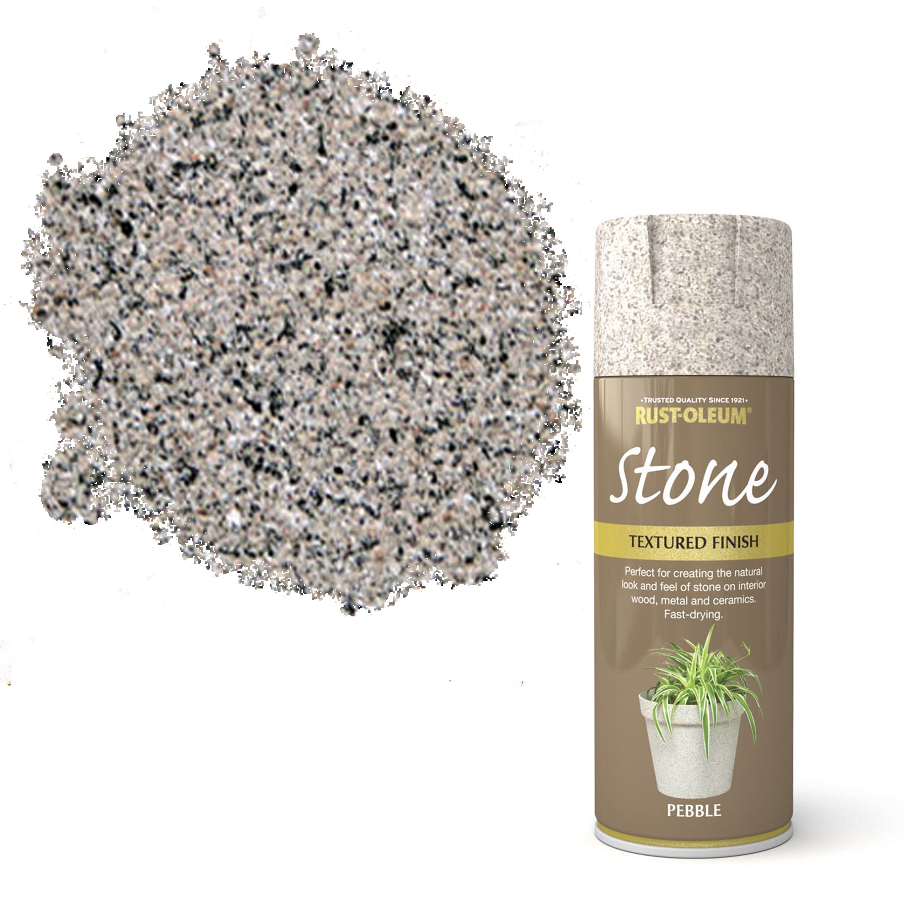 Rust-Oleum Stone Pebble Textured effect Multi-surface Spray paint, 400ml Price Comparisons | Compare The Build