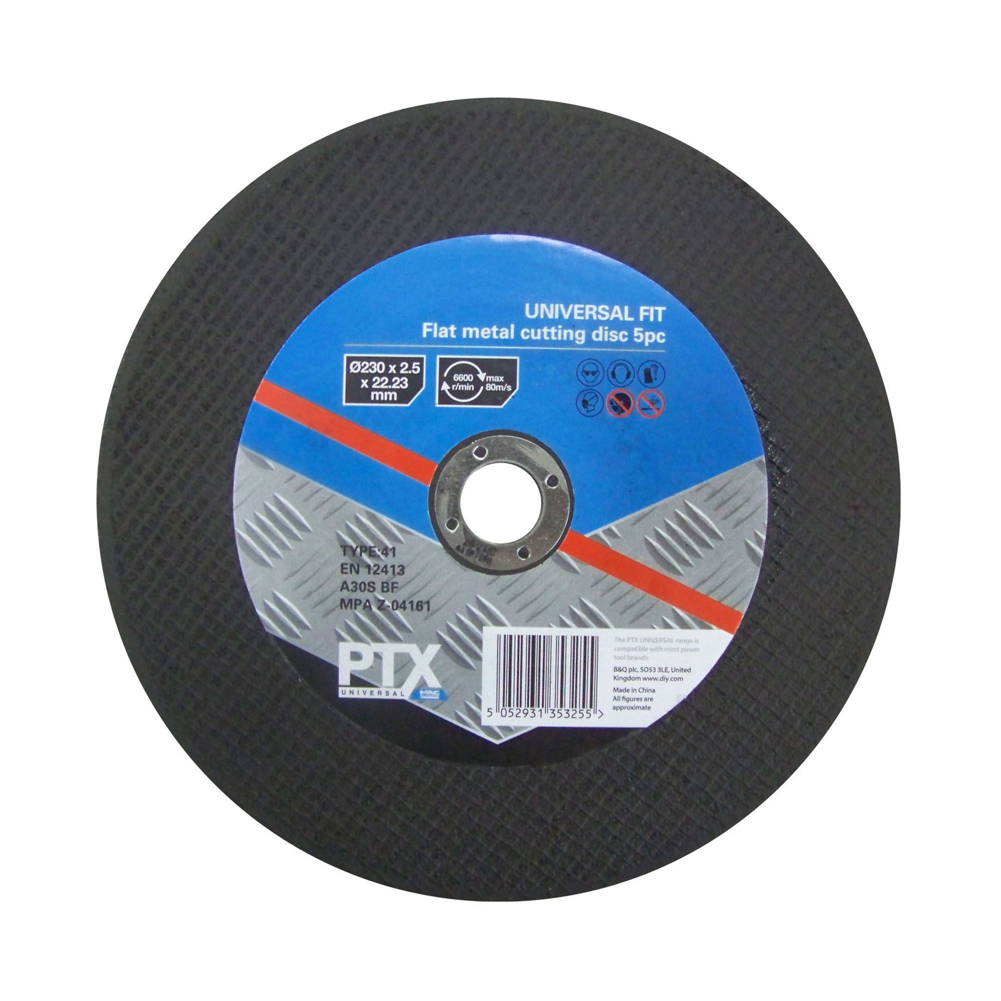 Ptx (Dia)230mm Flat Metal Cutting Disc, Pack Of 5 | Compare The Build