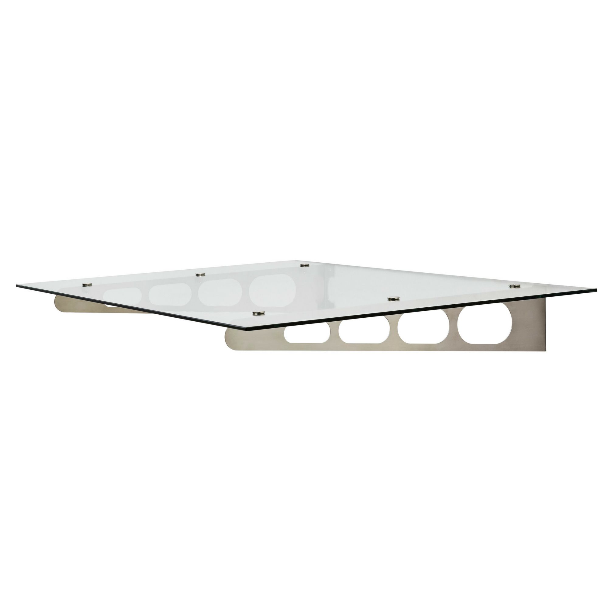 Clear Glazed Glass & Stainless Steel Flat Porch Canopy Price Comparisons | Compare The Build