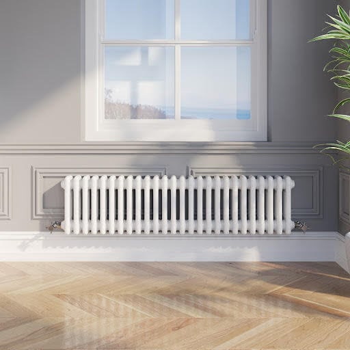 Park Lane Traditional Colosseum Triple Bar Column Radiator White 300 x 1190mm Price Comparisons | Compare The Build