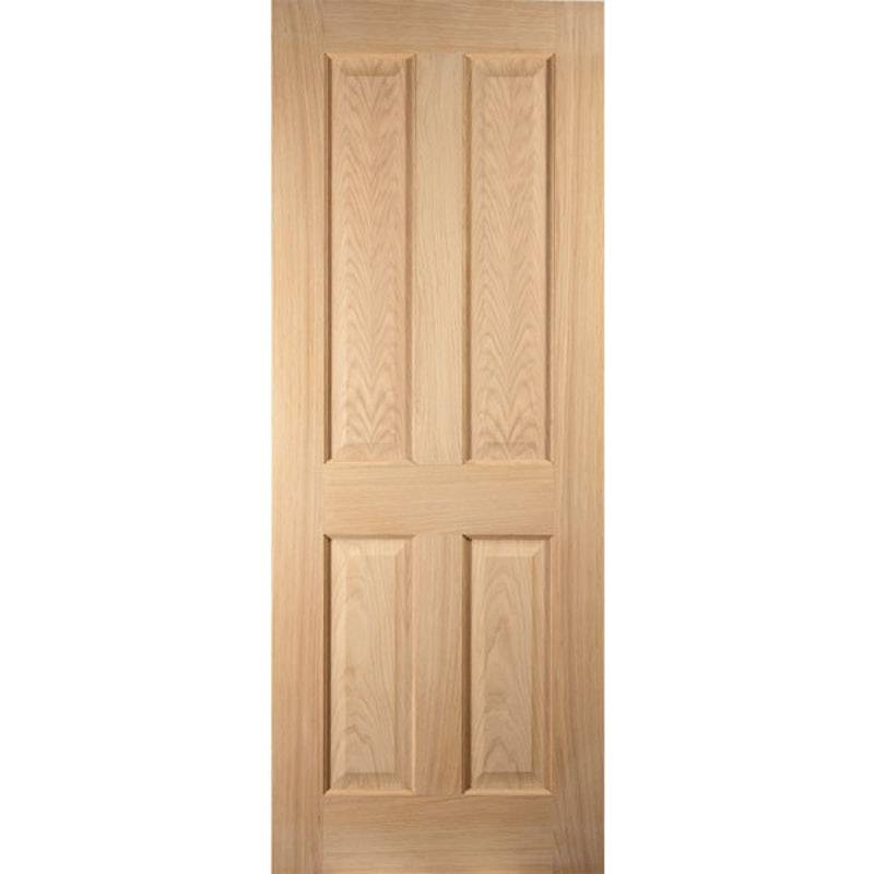 Jeld Wen Oregon 4 Panel Oak FD30 Door 1981 x 686 x 35mm Price Comparisons | Compare The Build