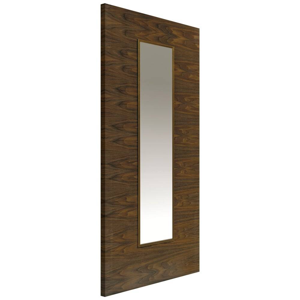 JB Kind Internal Veneer Franquette Fully Finished 1L Clear Glass with Raised Beading Door 1981mm x 686mm x 35mm (78" x 27") Price Comparisons | Compare The Build