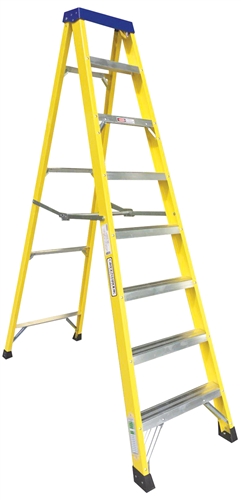 Norslo 7 Step Plus Tray Fibre Glass Step Ladder Price Comparisons | Compare The Build