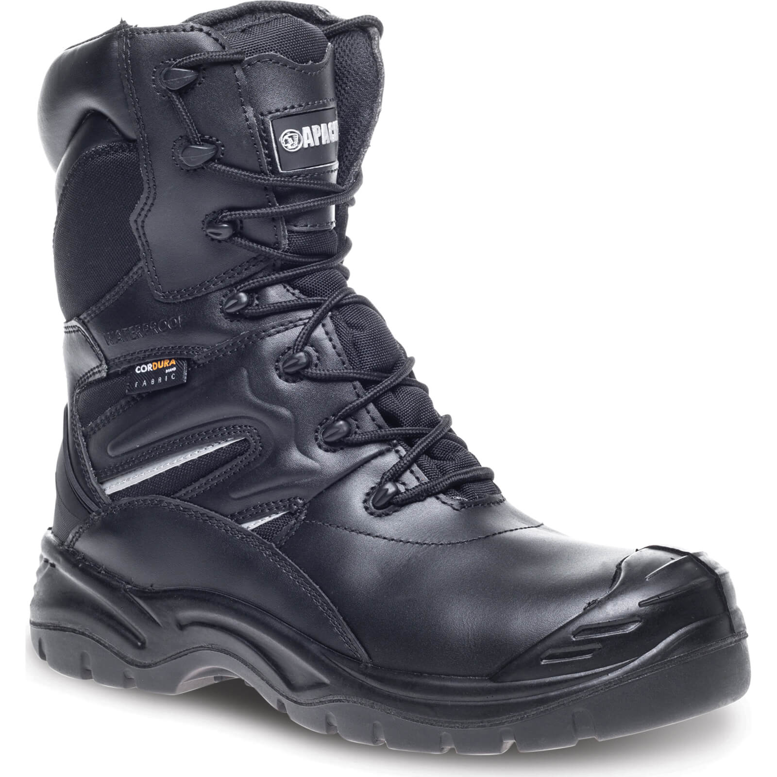 Apache COMBAT Non Metallic High Leg Safety Boots Black Size 6 Price Comparisons | Compare The Build