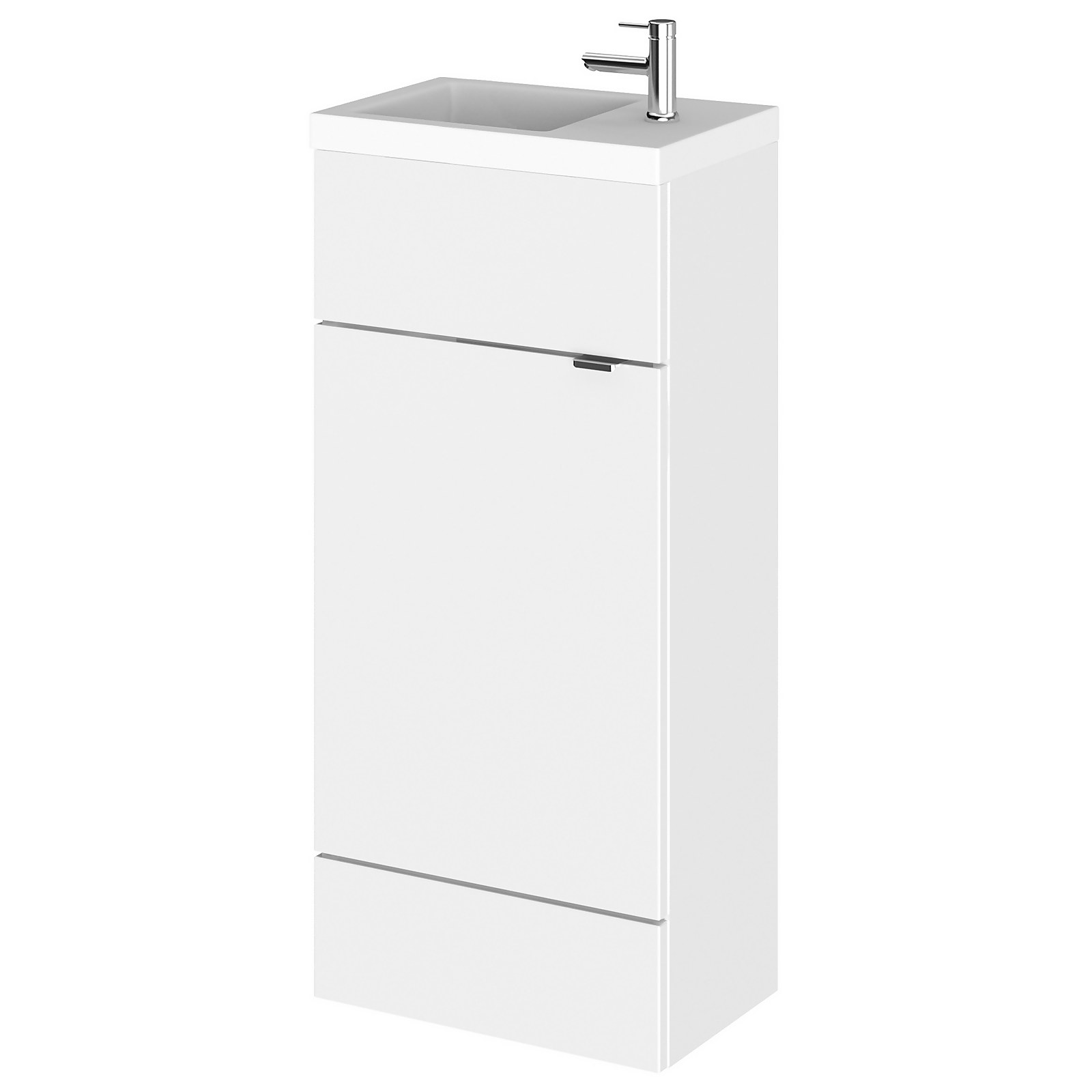 Balterley Dynamic 400mm Compact Vanity Unit with Basin - Gloss White Price Comparisons | Compare The Build