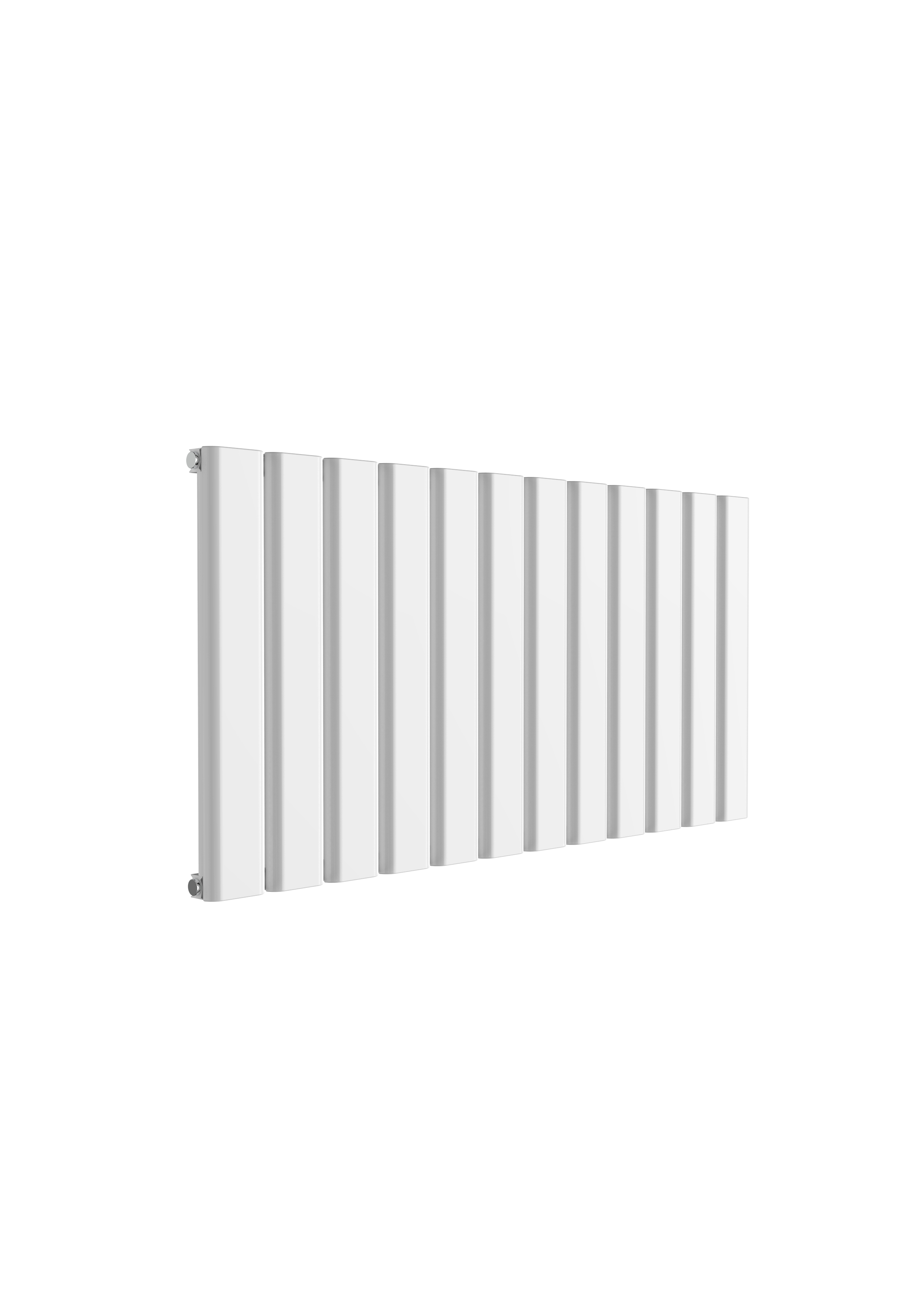 Reina Vicari Horizontal Aluminium Designer Radiator, White, 600mm x 1200mm | Compare The Build