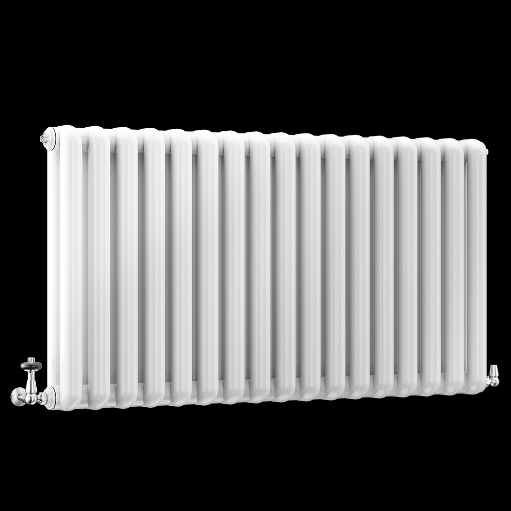 Nordic Zeta Aluminium 2 Column Horizontal Radiator, White, 649mm x 624mm | Compare The Build