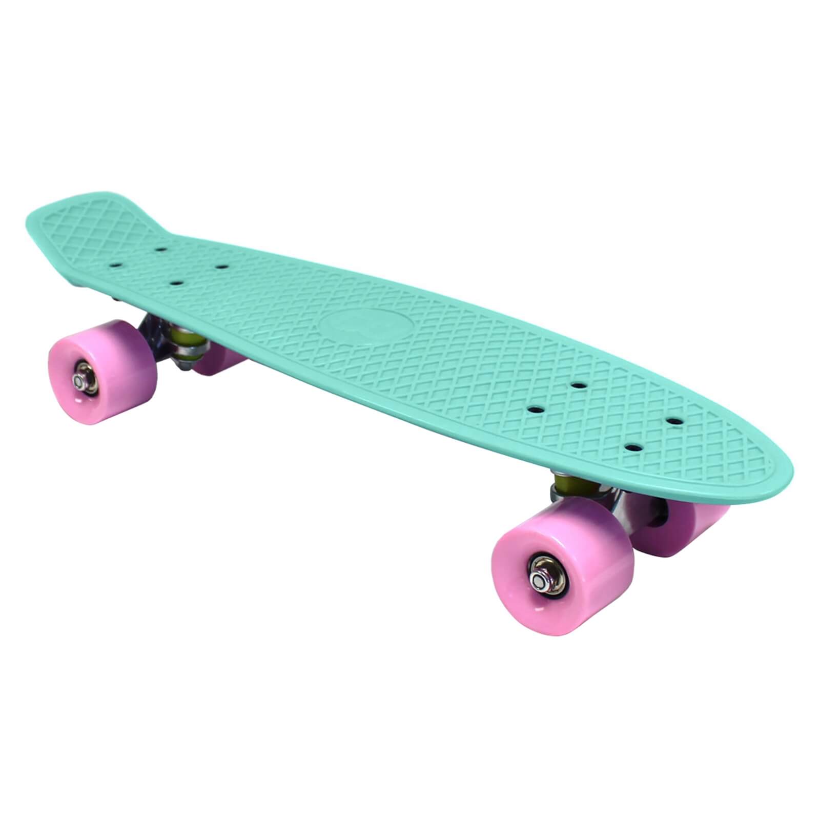 Charles Bentley 22 Retro Mini Plastic Skateboard Aqua | Compare The Build