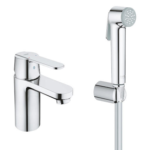 Grohe Get Basin Mixer Tap with Hand Shower & Chain 23238000 Price Comparisons | Compare The Build