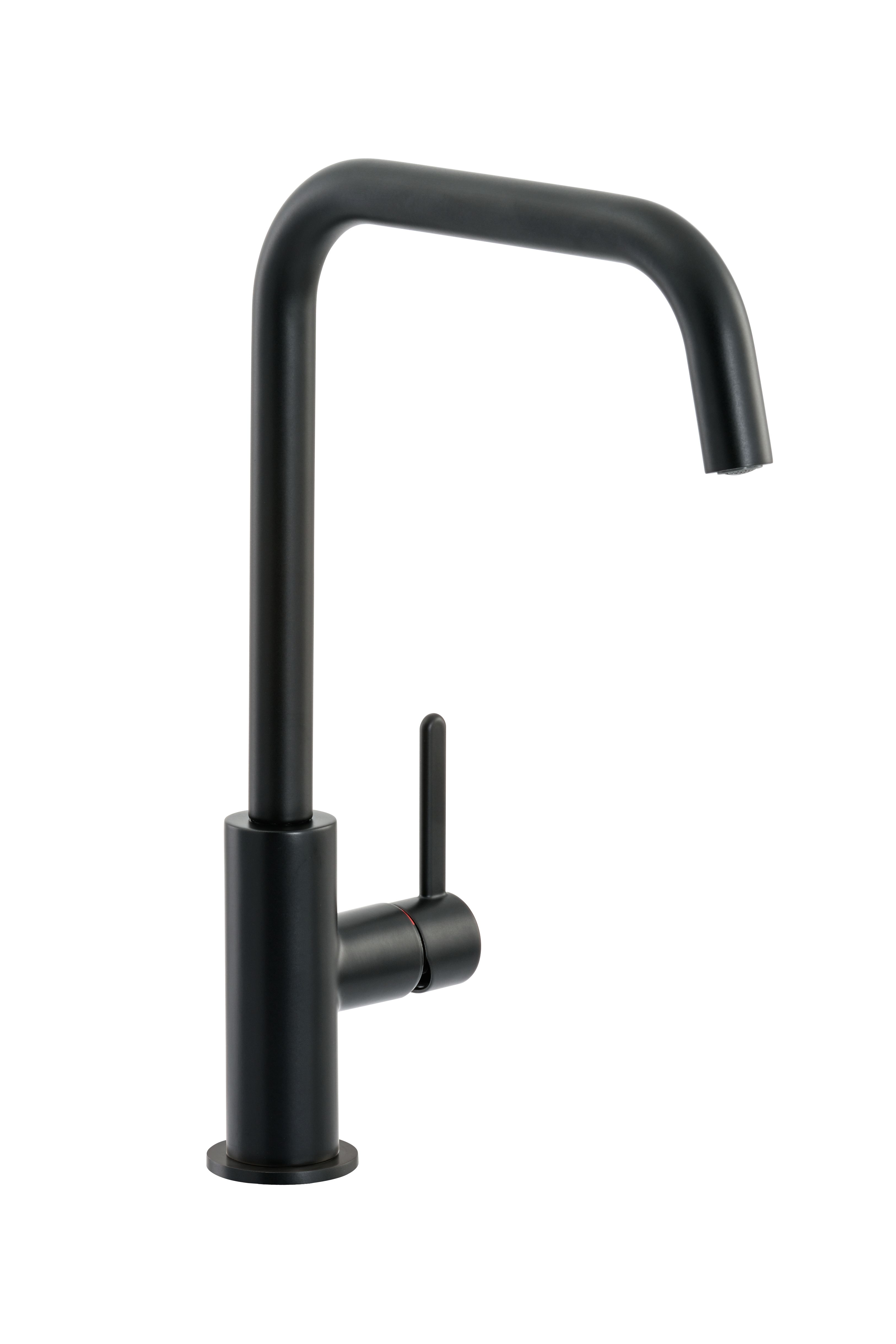 Abode Althia Single Lever Monobloc Kitchen Mixer Tap Matt Black AT1270 Price Comparisons | Compare The Build