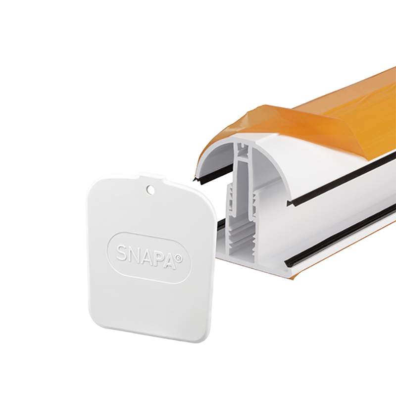 SNAPA Snap-Fix PVC Glazing Bar with End Cap in White - 5000mm AG14W Price Comparisons | Compare The Build