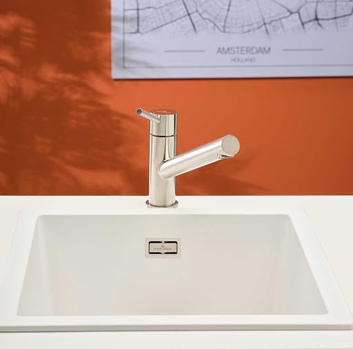 Reginox Amsterdam 40 Integrated Single Bowl Granite Kitchen Sink Pure White Price Comparisons | Compare The Build