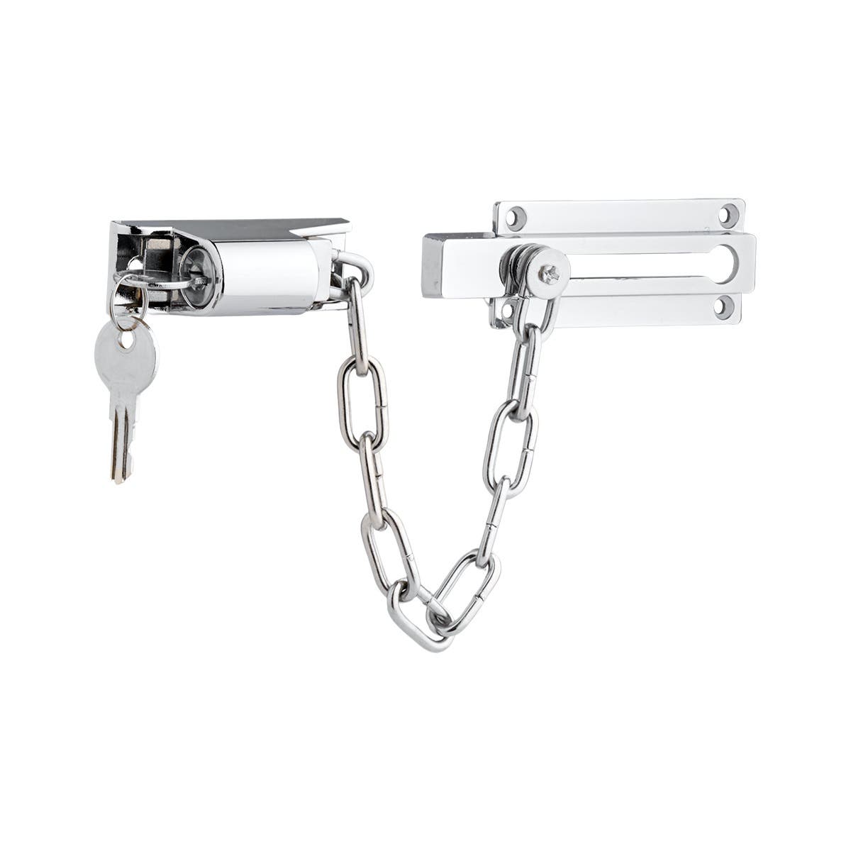 Locking Door Chain Chrome Plated With Keys Price Comparisons | Compare The Build